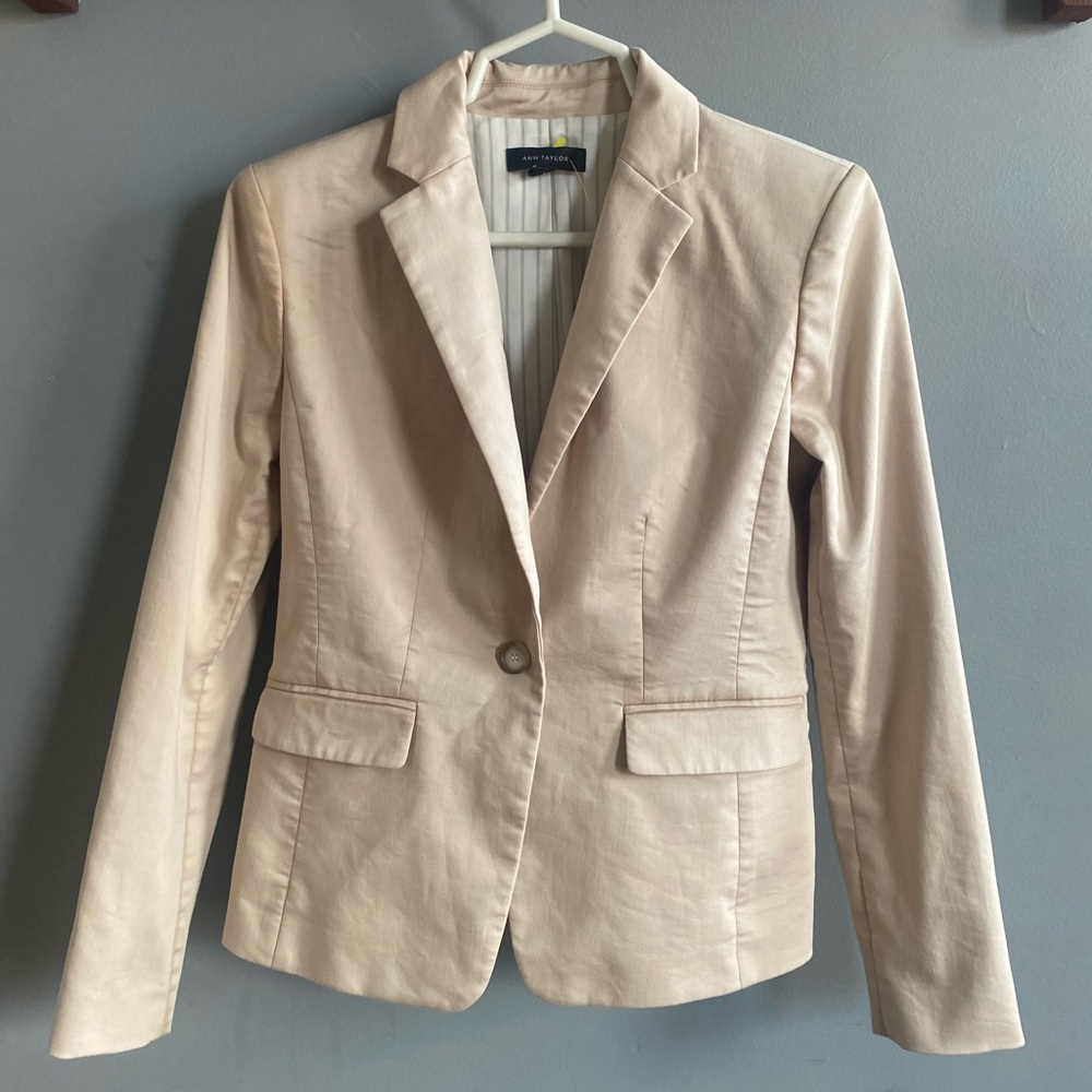 Ann Taylor Cream Blazer